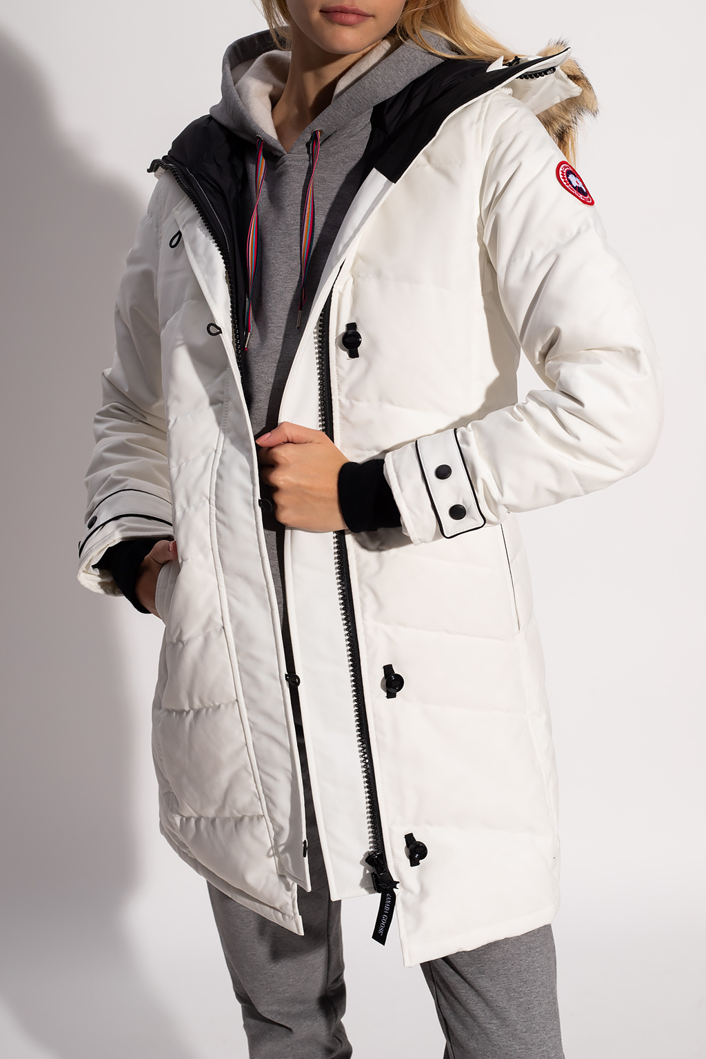 Canada goose lorette clearance parka north star white